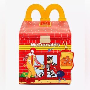 Brand New NWT Loungefly McDonalds Happy Meal Mini Backpack